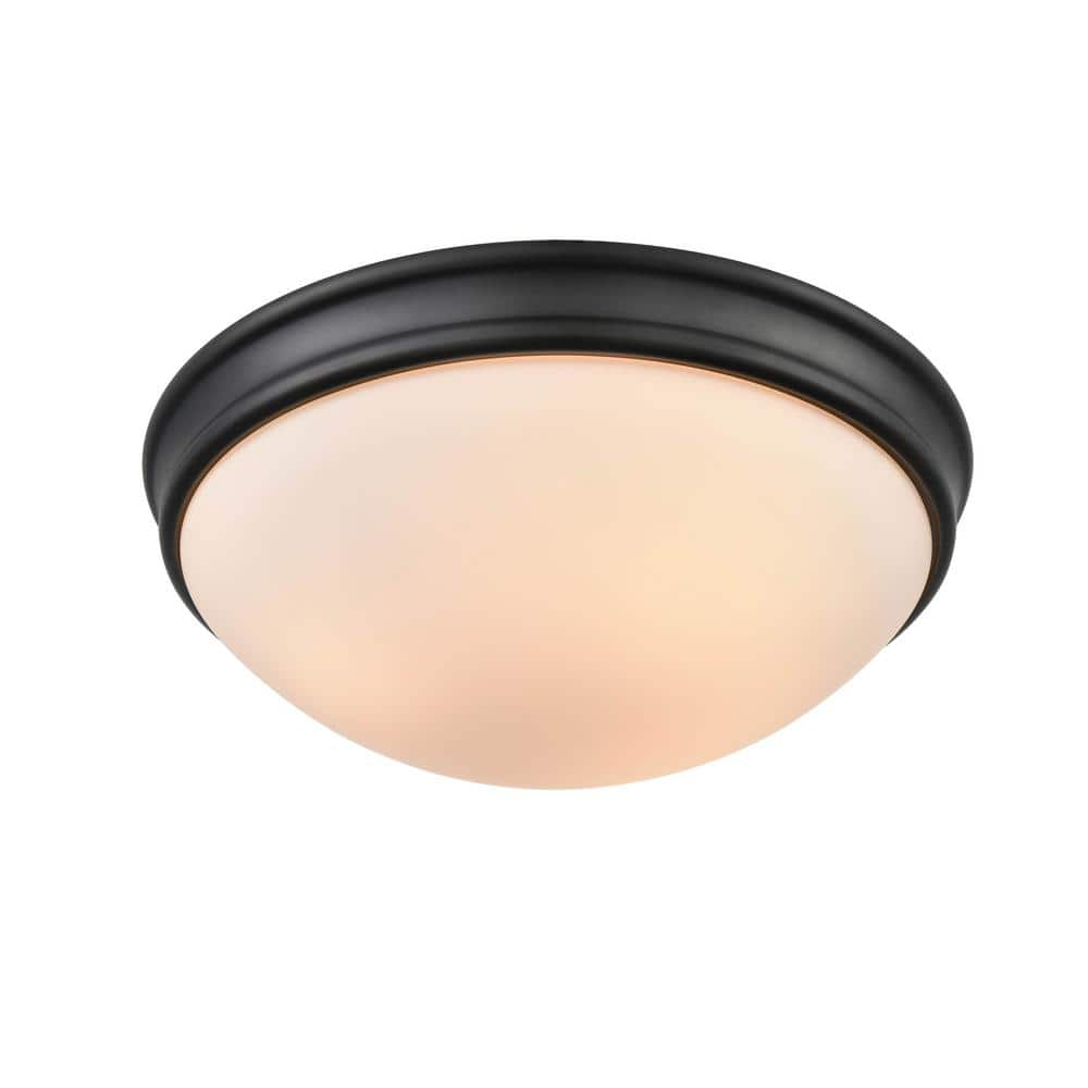 Millennium Lighting 3 - Light Flush Mount in  Matte Black