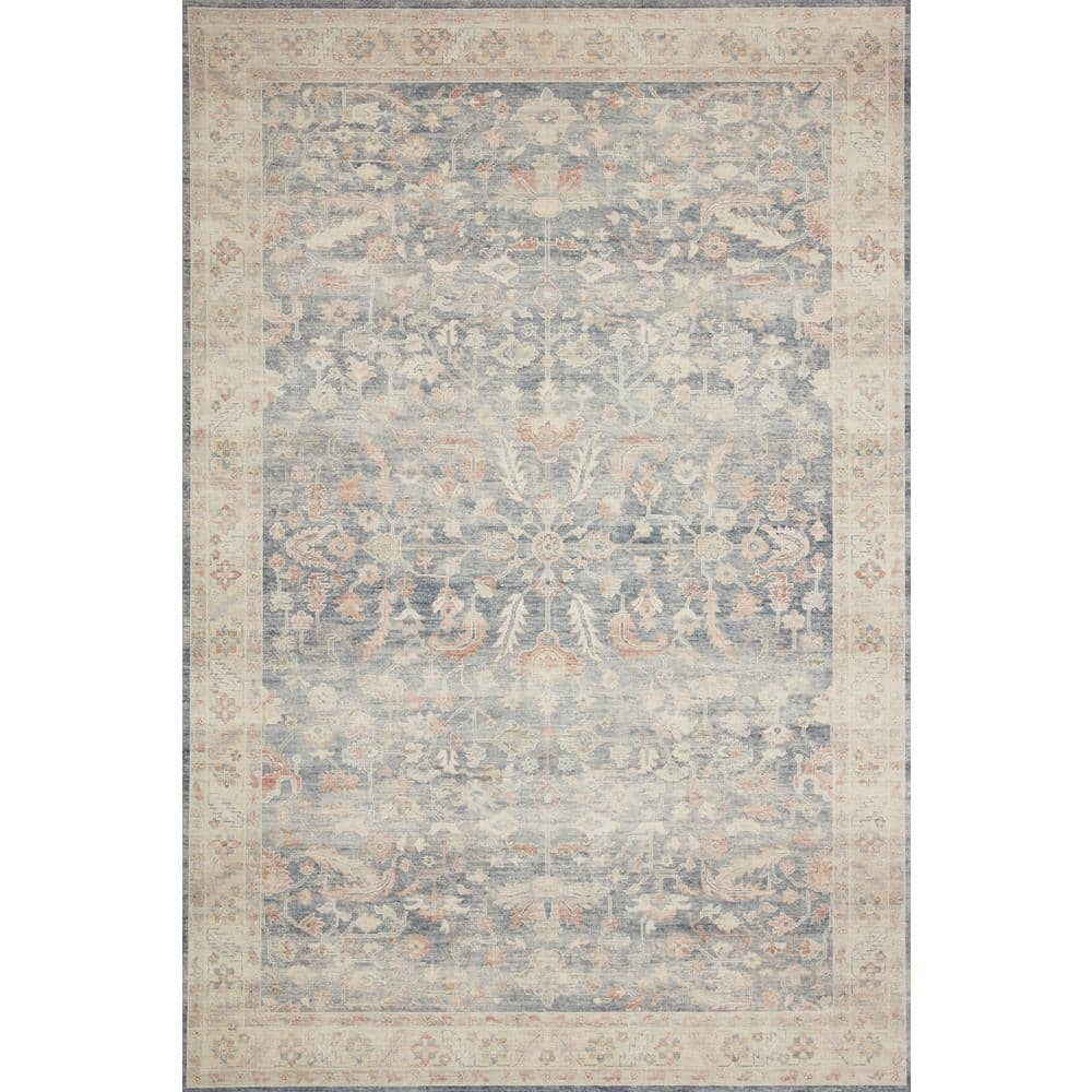 Loloi II Hathaway Printed Oriental Denim / Multi Area Rug