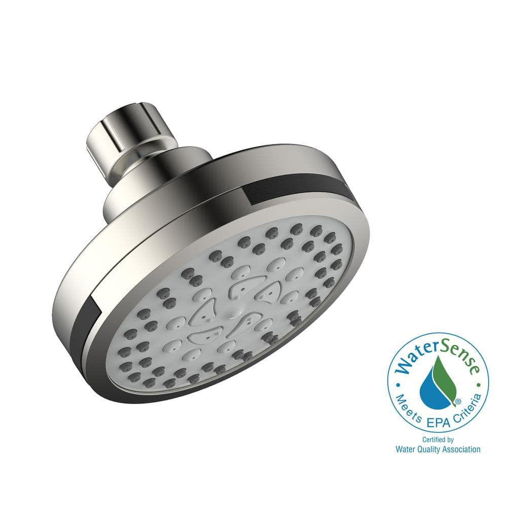 Design House 594309 Eastport II Contemporary 5-Function Shower Head for Bathroom, Satin Nickel