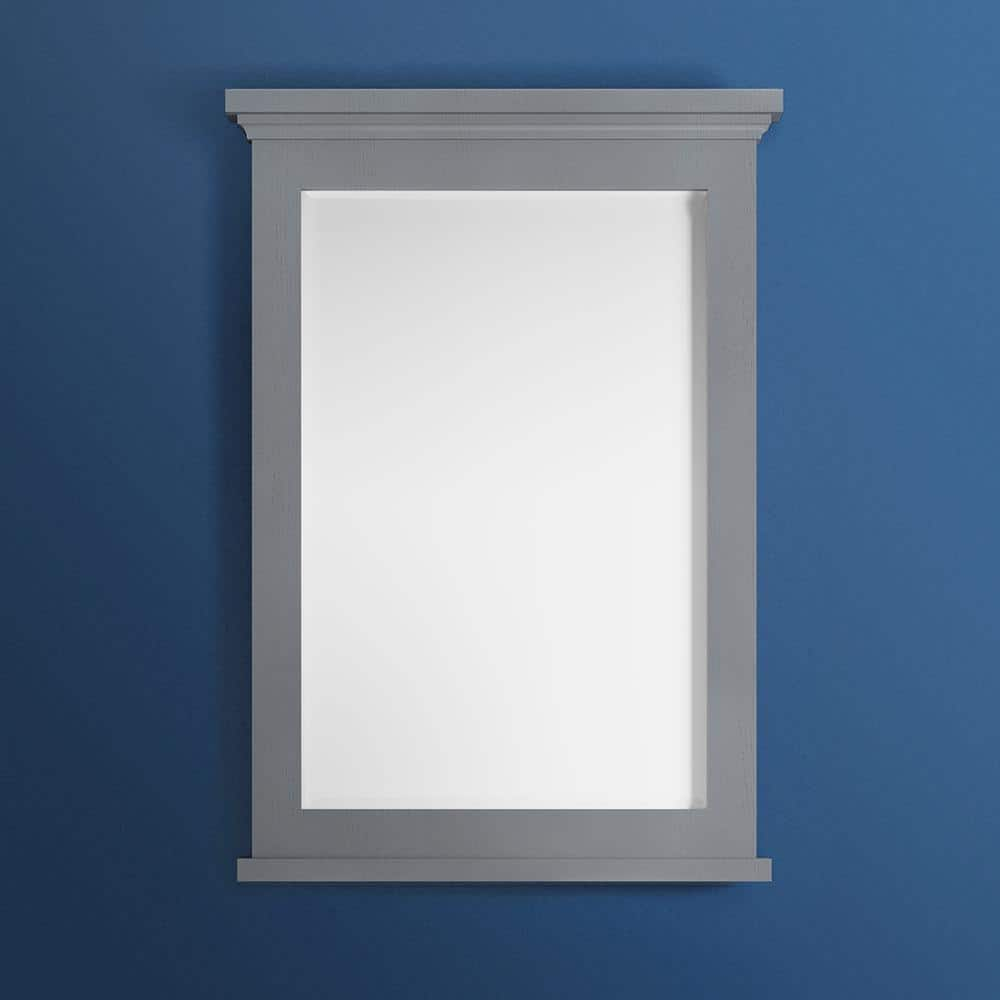 Fresca Windsor 27" Gray Textured Bathroom Mirror