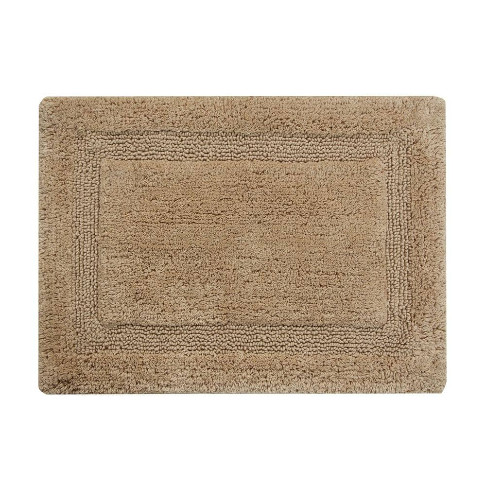 Saffron Fabs  Cotton Regency Bath Rug Beige 24 x 36