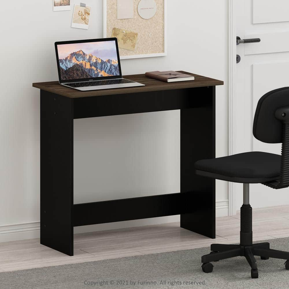 Furinno  Simplistic Study Table - Columbia Walnut & Black