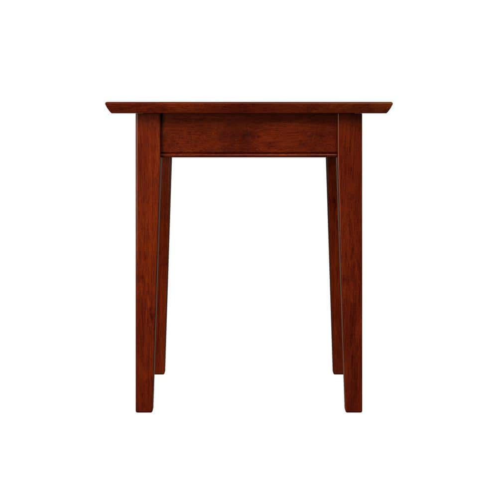 Shaker End Table with Charger, Walnut