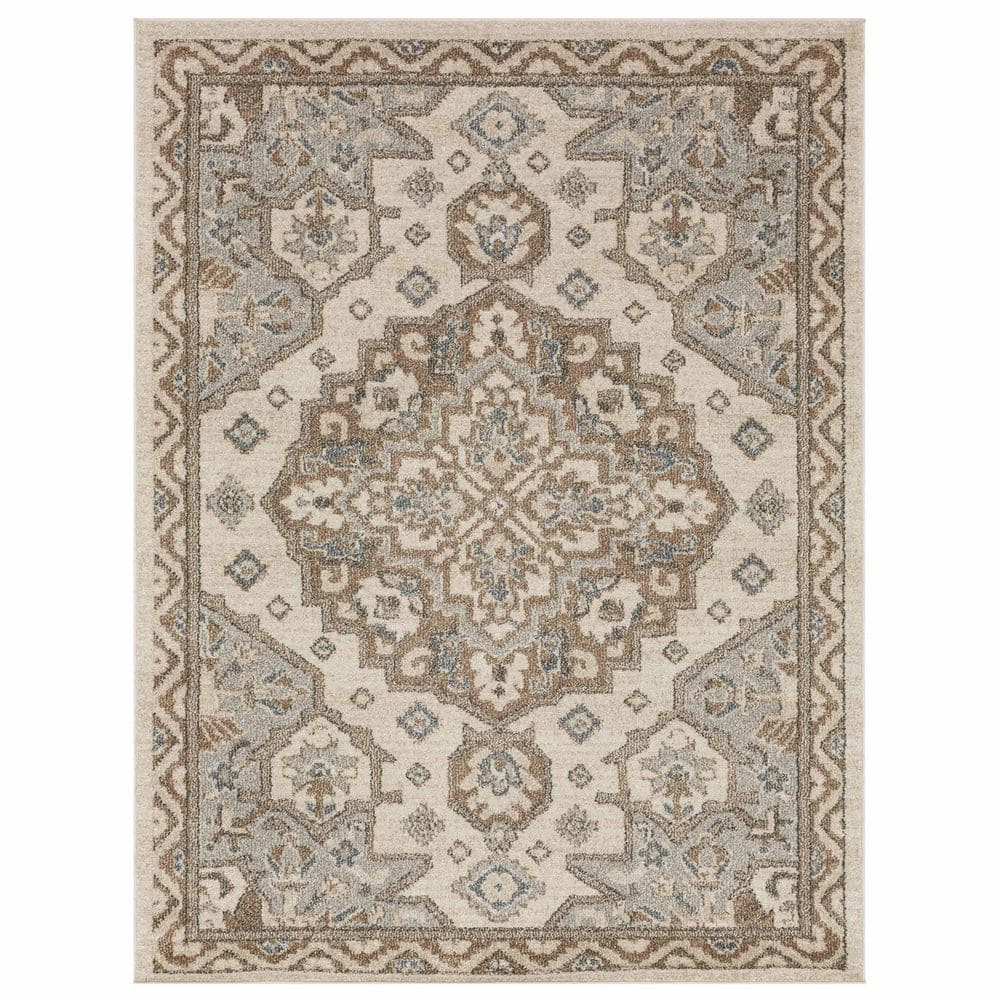 Mohawk Home Laughton Grey 5' 3" x 8' Area Rug Perfect for Living Room, Dining Room, Office