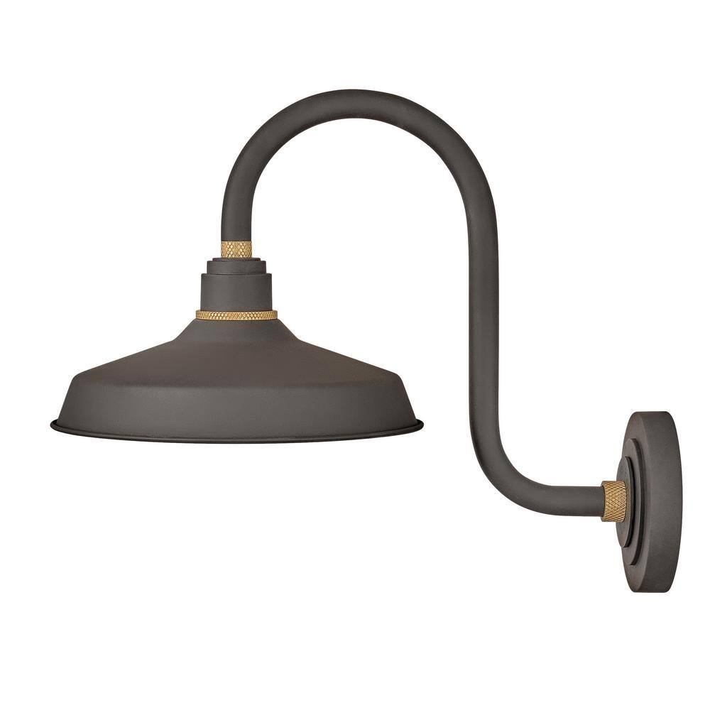 Classic Museum Bronze Outdoor 1-Light Wall Sconce