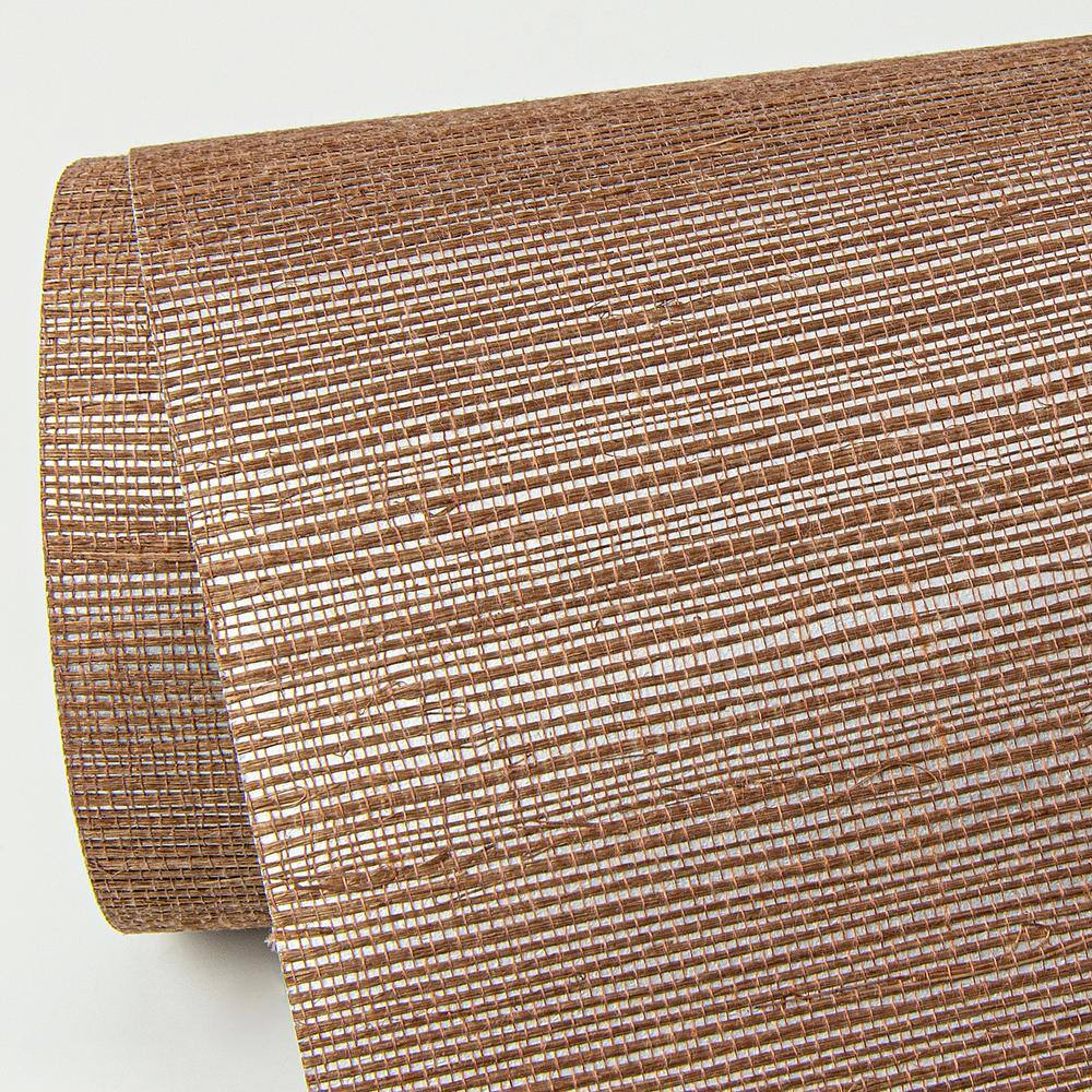 Caihon Rust Sisal Grasscloth Wallpaper Roll