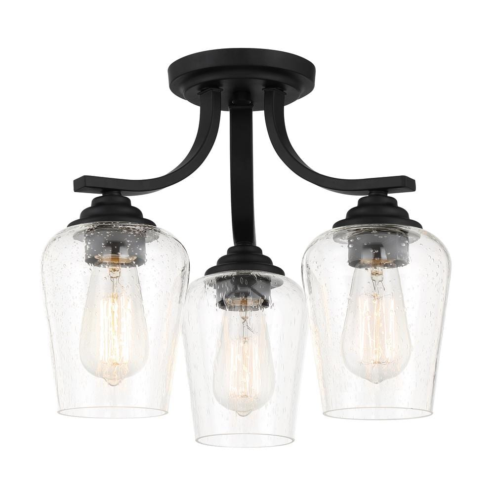 3 Light Convertible Chandelier-Coal Finish    -Traditional Installation Minka Lavery 4926-66A