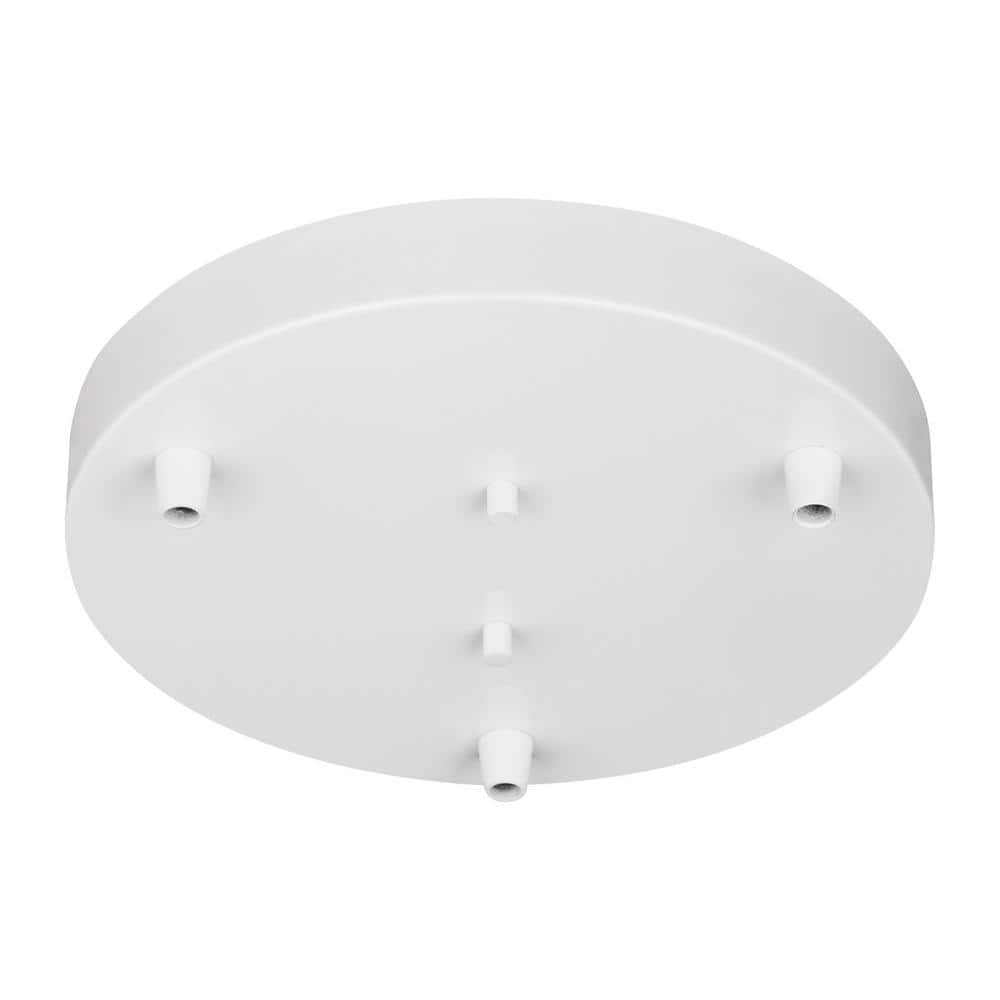 Hanging Globe 3-Light White Pendant