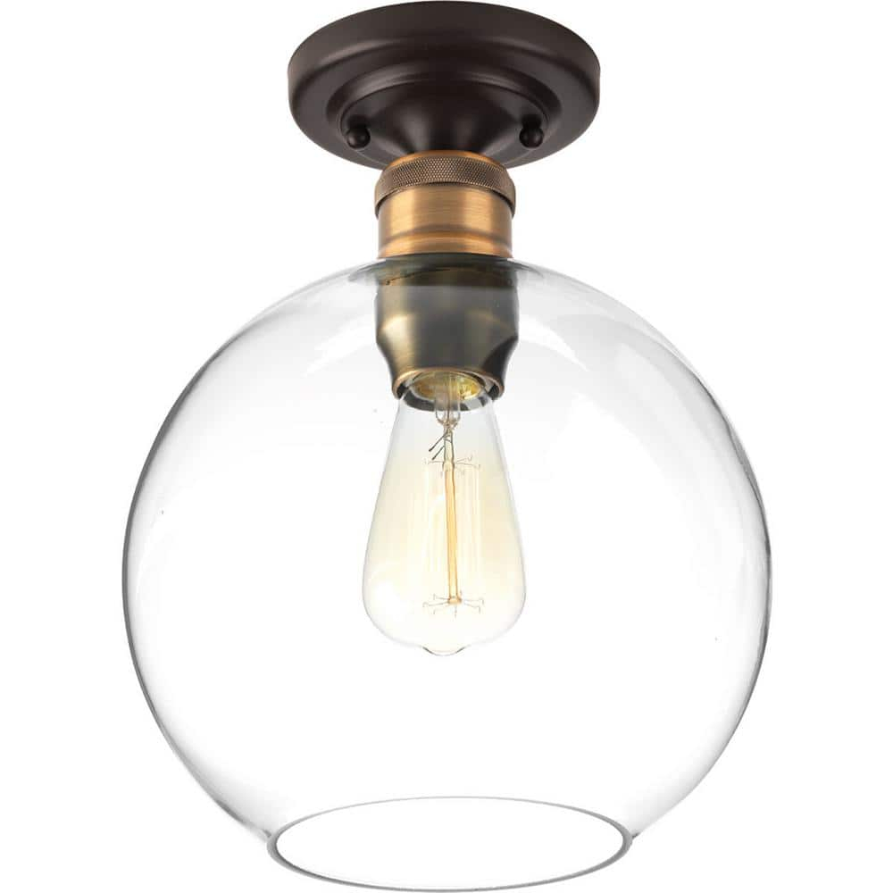 Progress Lighting - One Light Flush Mount - Close-to-Ceiling - Hansford -