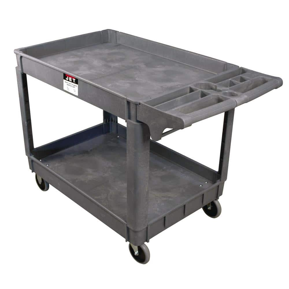 JET Tools Resin Utility Cart, 550 lbs Capacity, Industrial-Duty Design