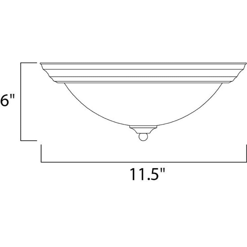 Maxim Lighting Essentials - 584x 2 - Light Flush Mount in  Satin Nickel
