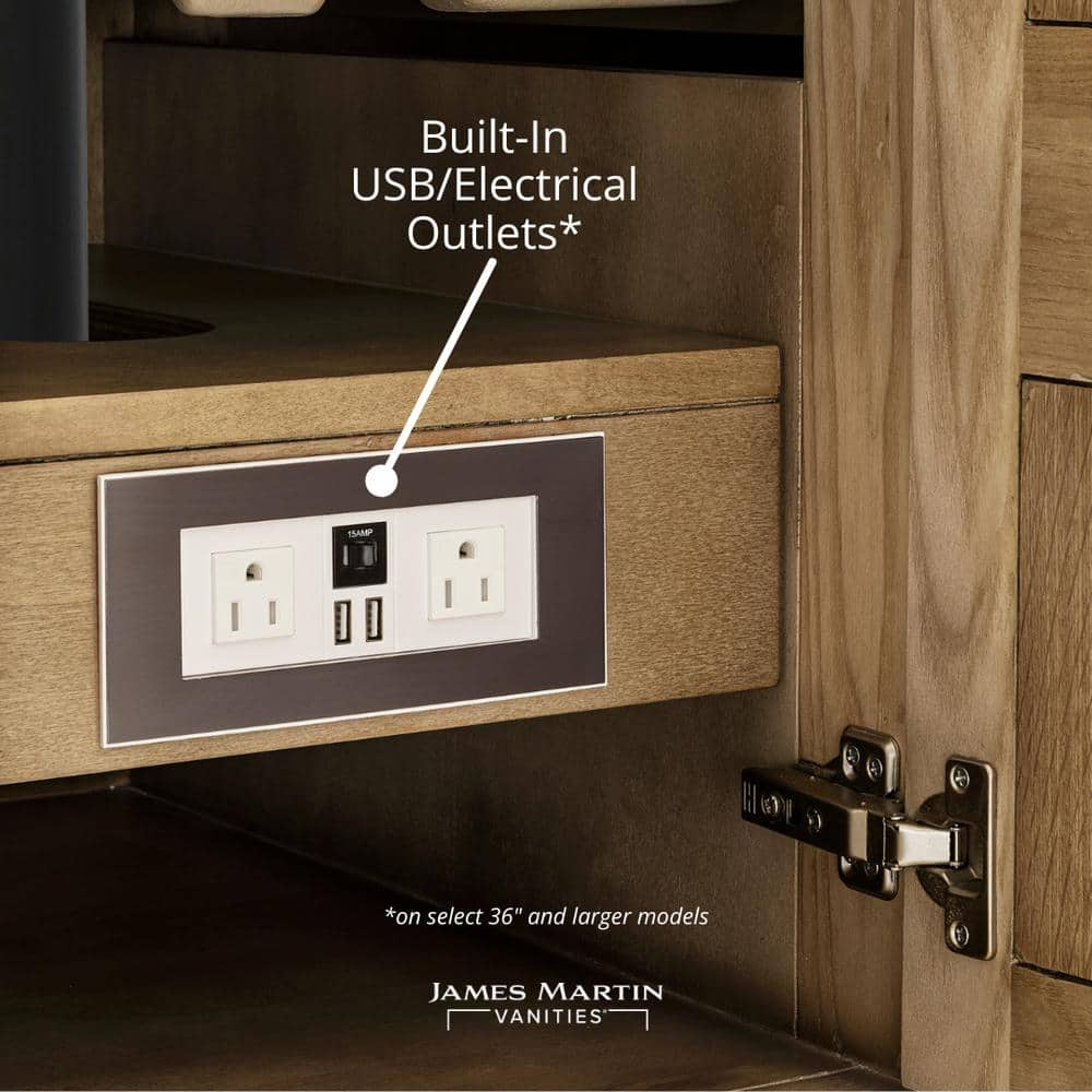 James Martin Vanities 650-V30 Brittany 30" Single Basin Poplar Wood Vanity Cabinet Only -