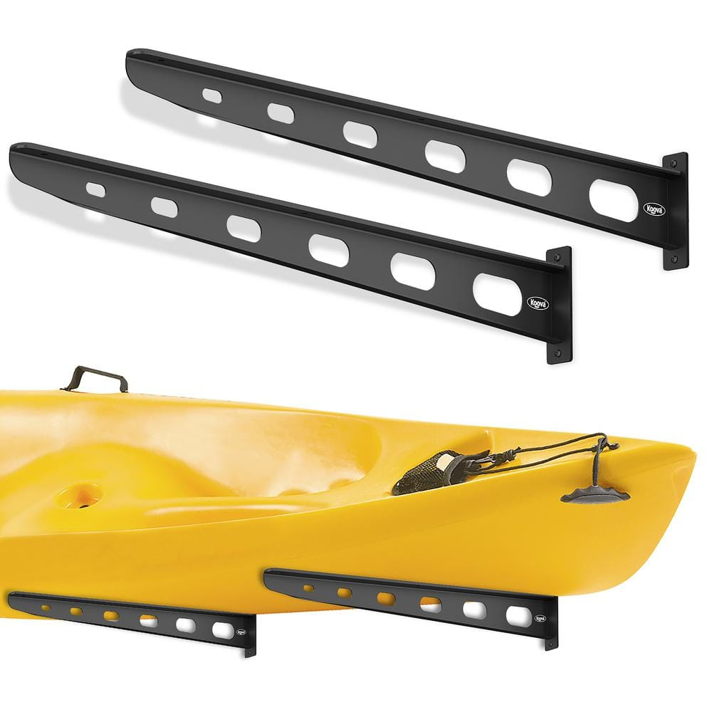 2 Pack Wall Mounted Kayak Rack - Made in USA 30" Arms