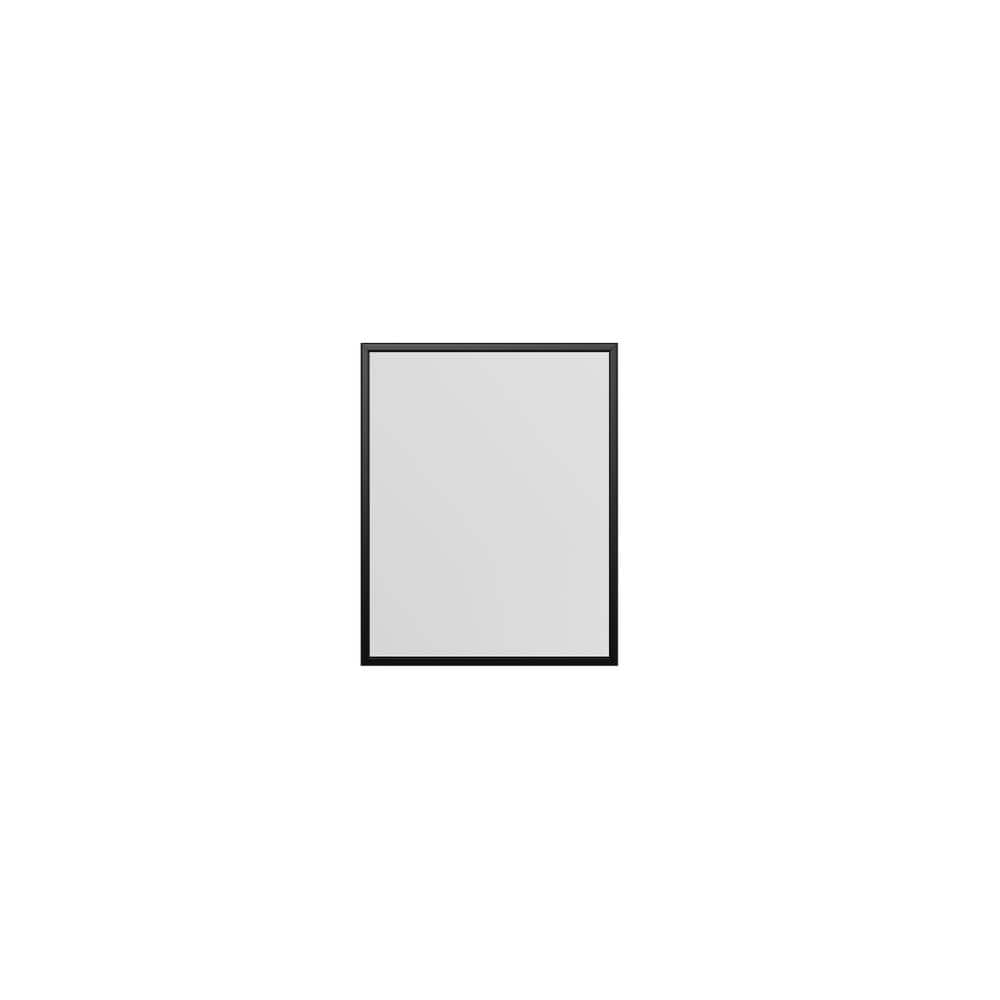 EVIVA Black 24X30 Inch Modern Framed Bathroom Mirror
