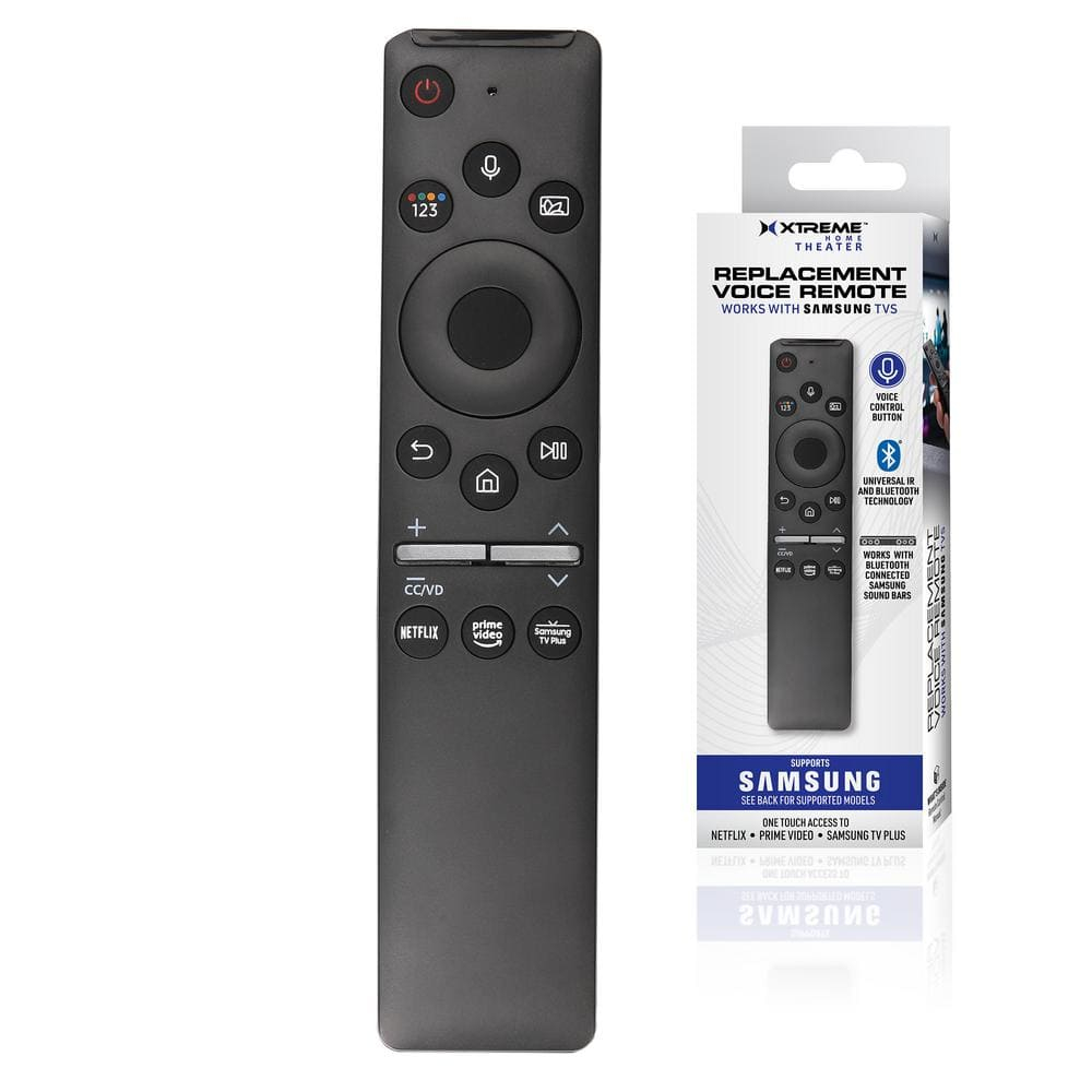 Xtreme Samsung Replacement Black Bluetooth Television Remote, Netflix, Voice Control, TVs, Soundbar