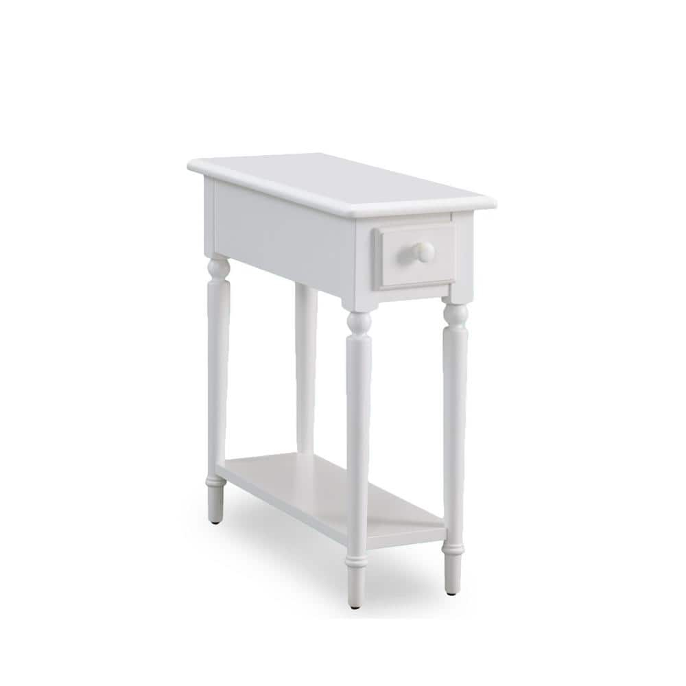 Coastal Narrow Side Table in Orchid White