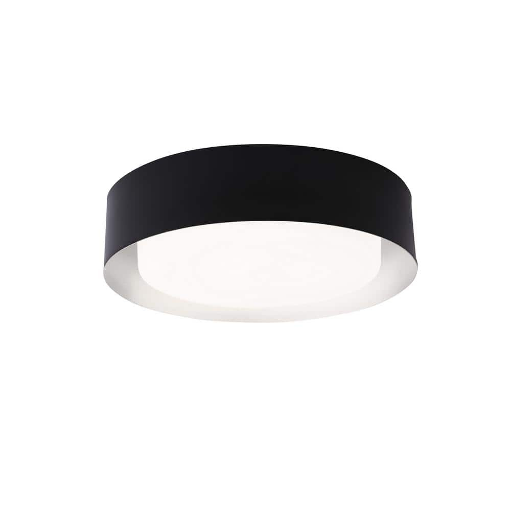 Bromi Design Lynch Metal Flush Mount Ceiling Light in Silver