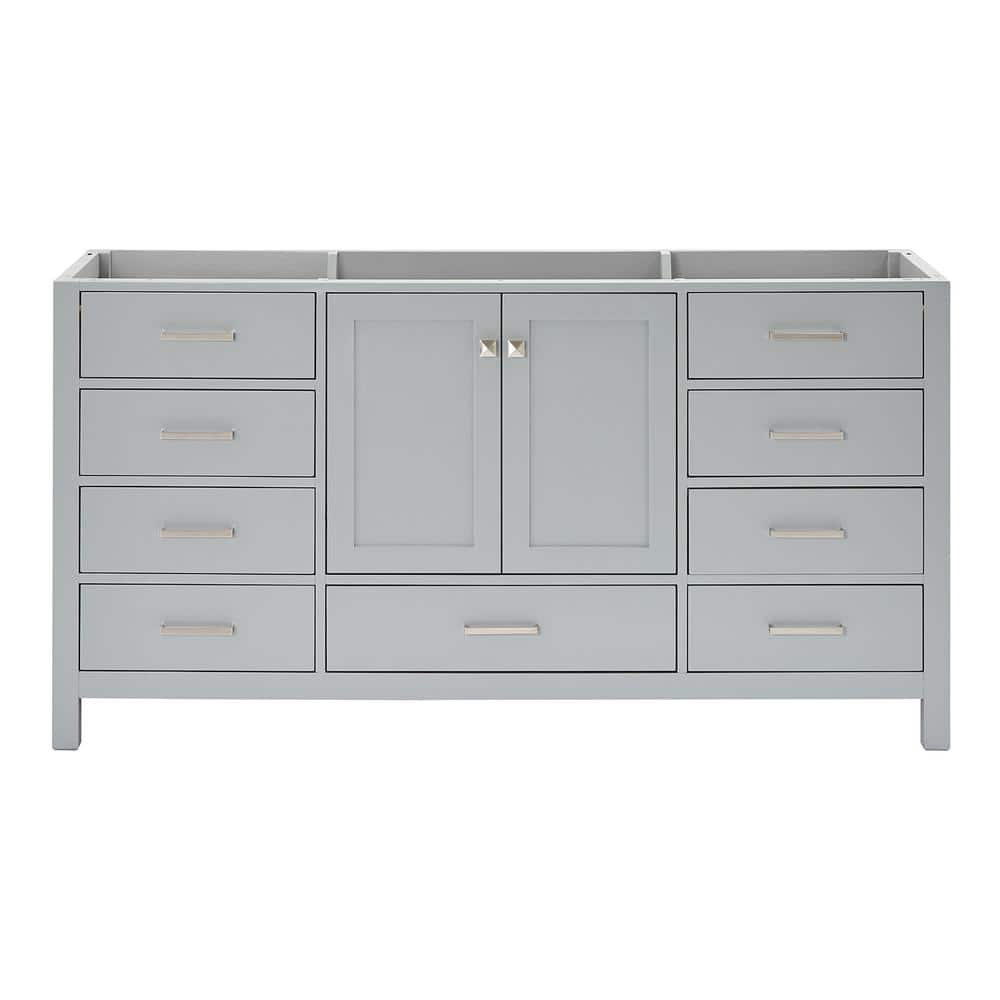 Ariel A067s-Bc Cambridge 66" Single Free Standing Vanity Cabinet Only - Grey