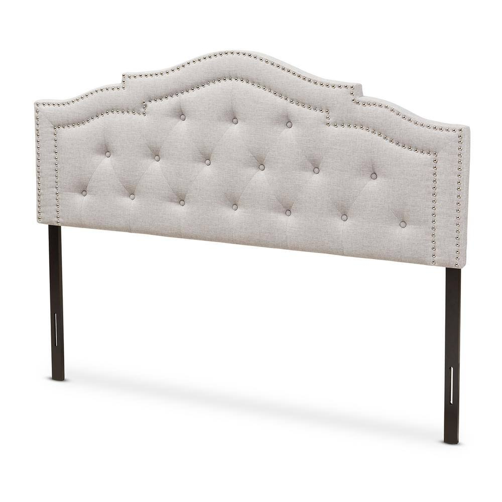 Baxton Studio Edith Modern and Contemporary Greyish Beige Fabric Full Size Headboard,Wholesale Interiors