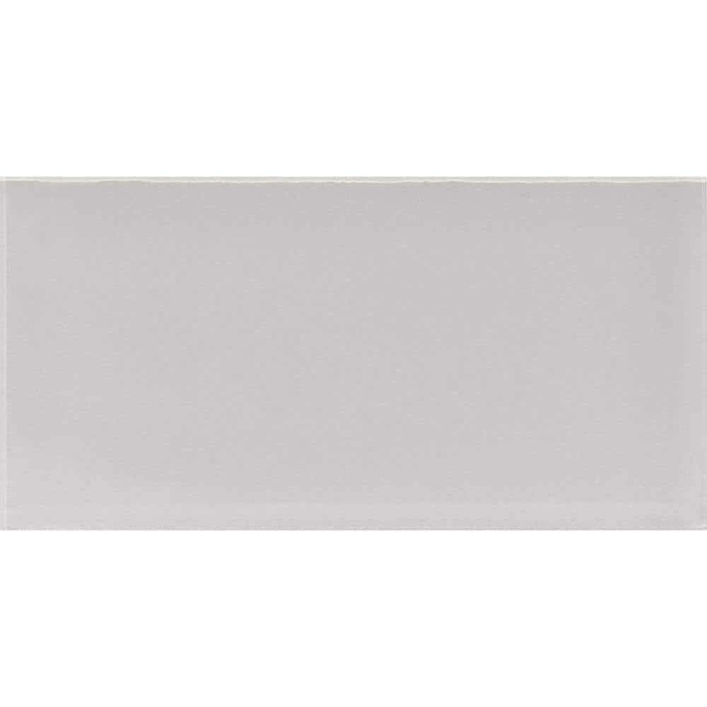 Apollo Tile   15 Pack 8-in x 16-in Abalone Gray Rectangular Subway Glossy Finished Glass Mosaic Wall Tile (13.33 sq ft/case)