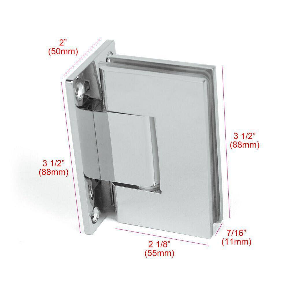 30 in. W x 79 in. H Frameless Hinged Shower Door in Clear Glass - Left Hand Swing