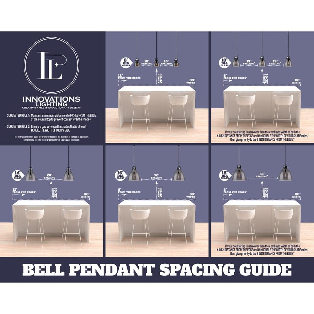 Innovations Lighting Caledonia 1 - Light Pendant in  Matte Black