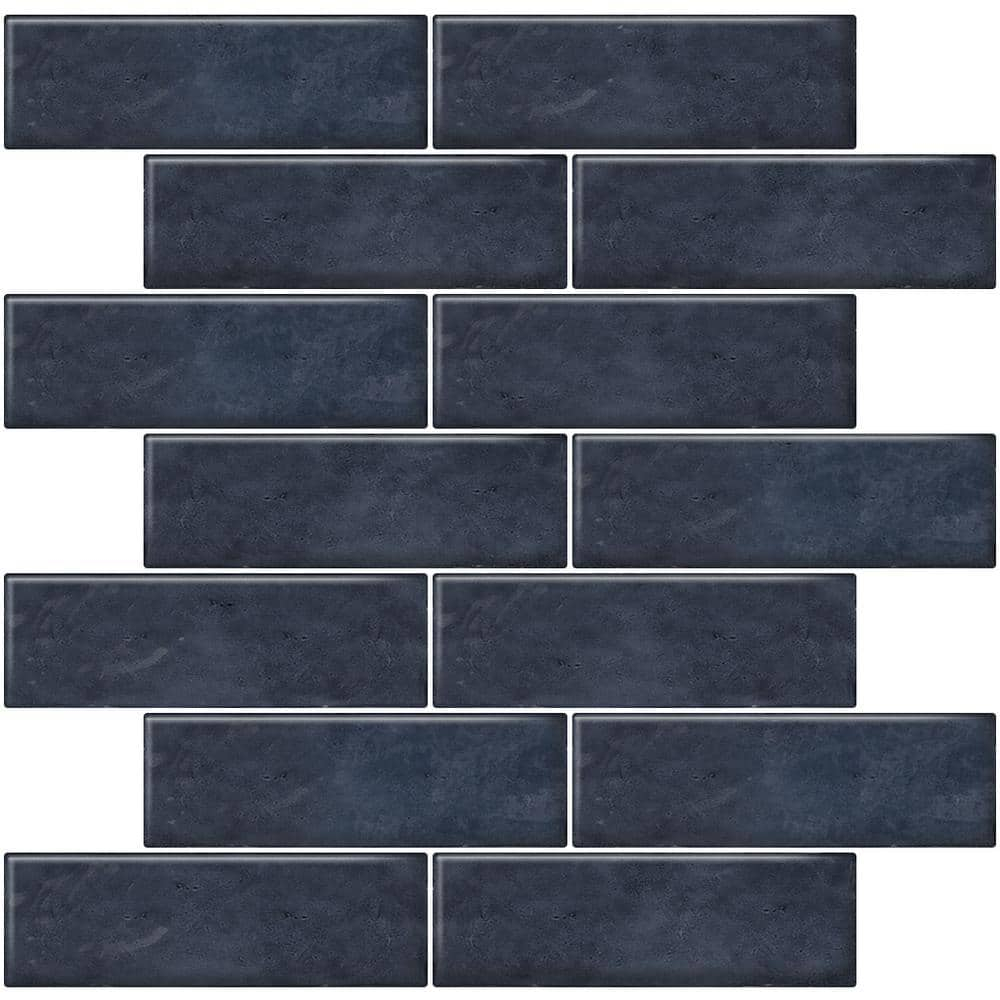 Apollo Tile   Dark Blue 2.58-in. x 8-in. Polished Ceramic Subway Tile (5.38 Sq ft/case)