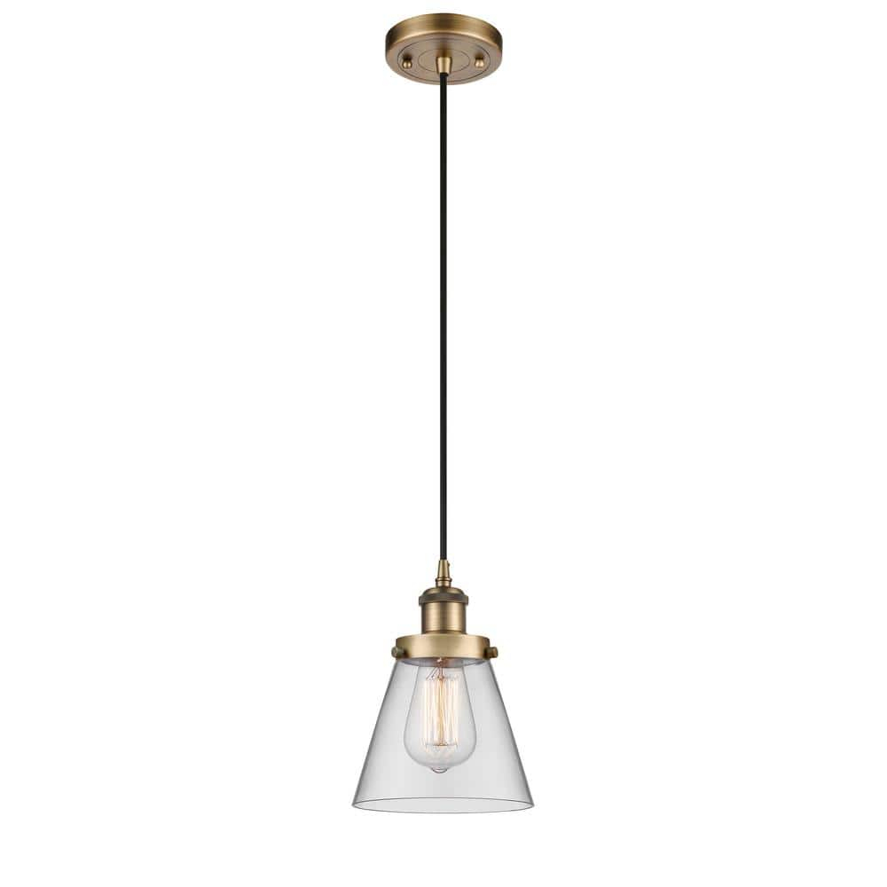 Innovations Lighting Cone 1 - Light Pendant in  Brushed Brass