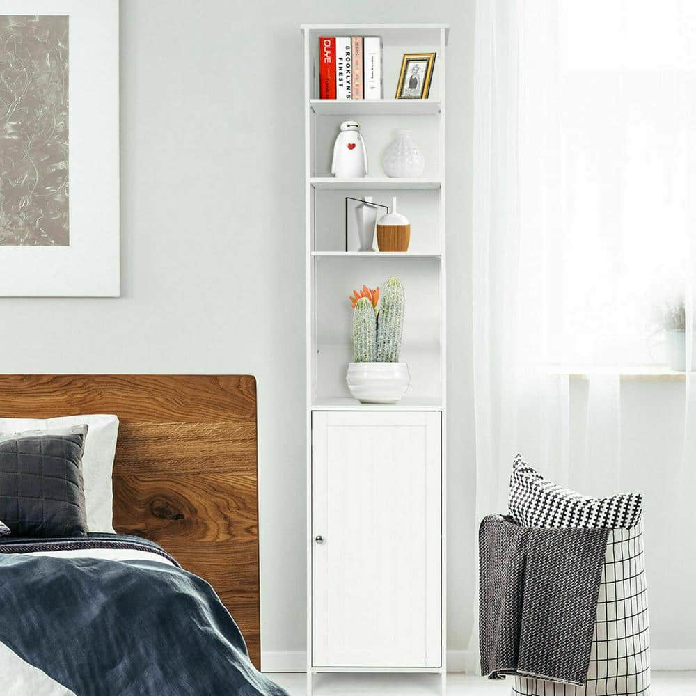 72''H Tall Floor Storage Cabinet Free Standing Shelving