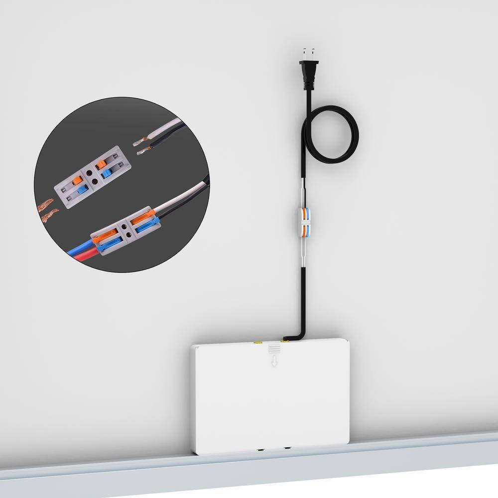 Silver 60 x 40 in. Oversized LED Bathroom Mirror Wall Mounted Mirror with 3 Color Modes Aluminum Frame Large Wall Mirror