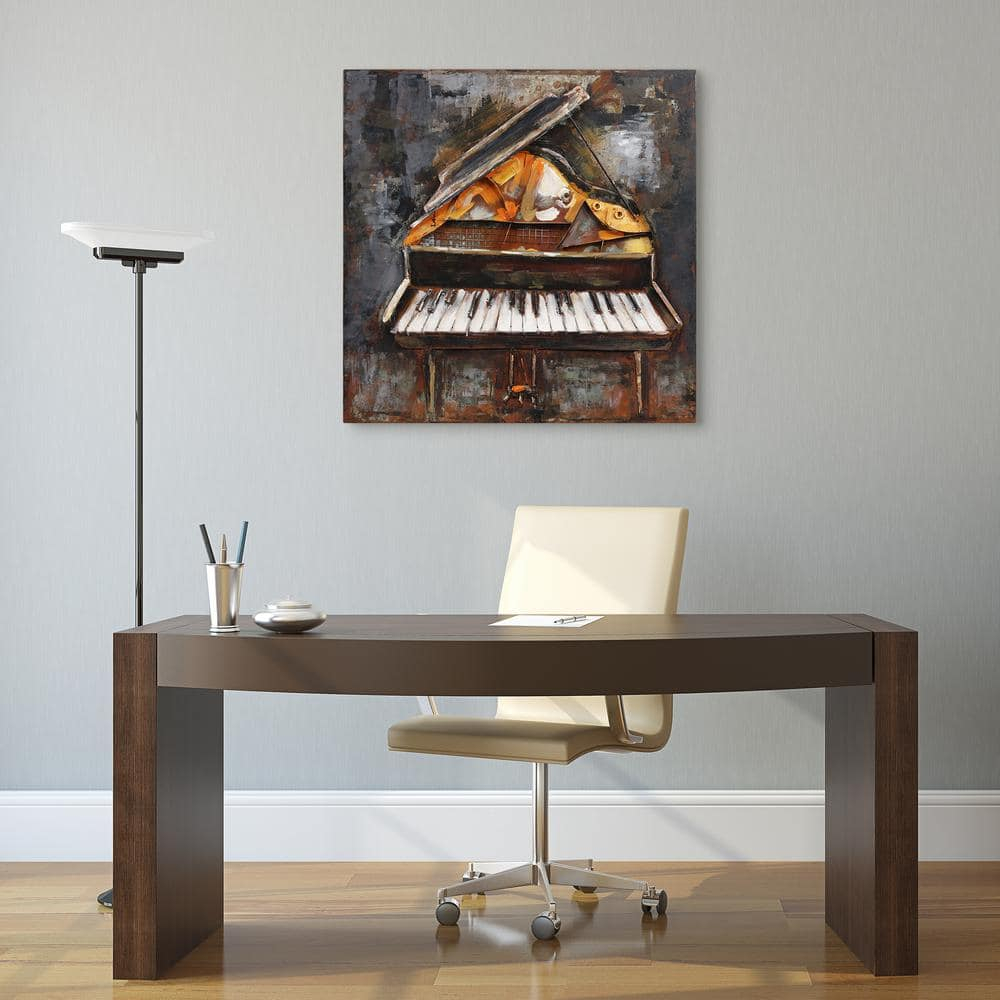 Empire Art Direct Magic Keys Hand Painted 3D Metal Wall Art, 32" x 32" x 3", Ready to Hang