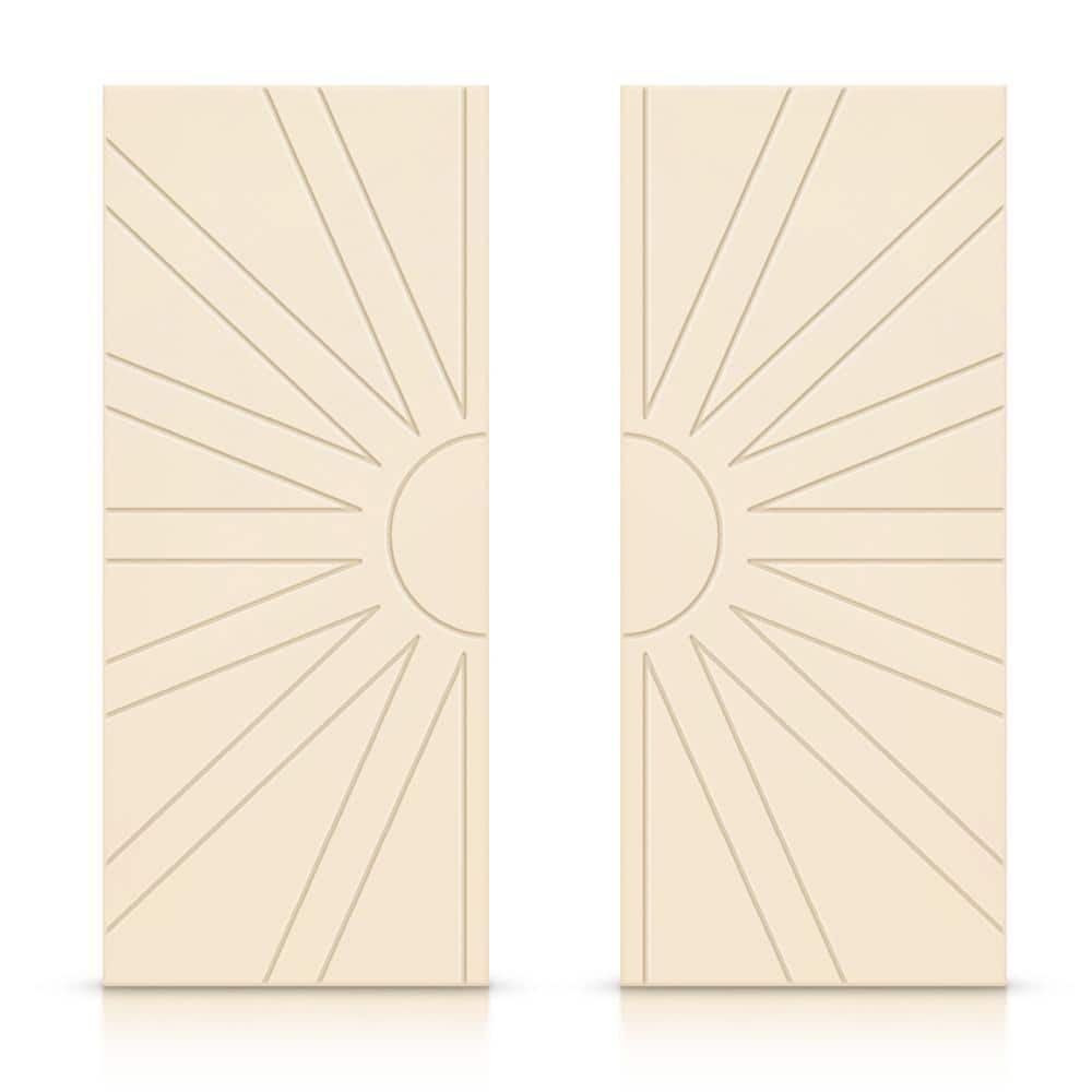 Calhome Hollow Paneled Painted Sliding Closet Doors