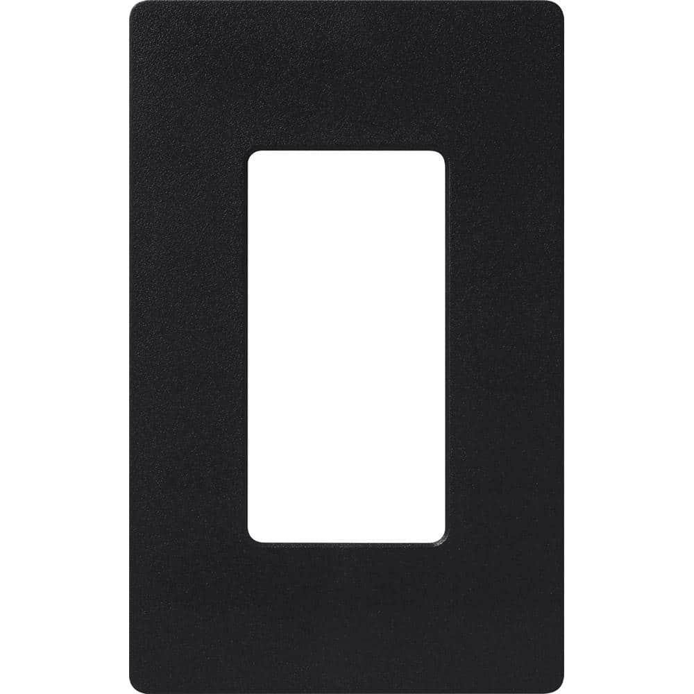 Midnight Black Satin 1-Gang Decorator Wallplate