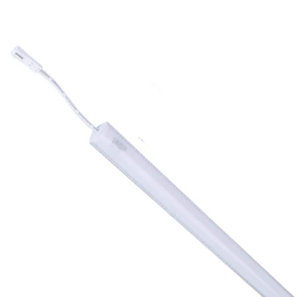 Gondola LED Shelf Lighting, 6500K Shelf LED Lights with Opalescent PC Cover, 50,000-Hour LED Shelf Lights for Supermarkets, Magnetic 4-ft Strip, 24V Adapter, 4-Pack Shelf Light, V-Shape