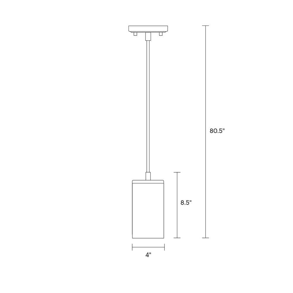 Zire 8.5" Mini Pendant Light in Brushed Oil Rubbed Bronze