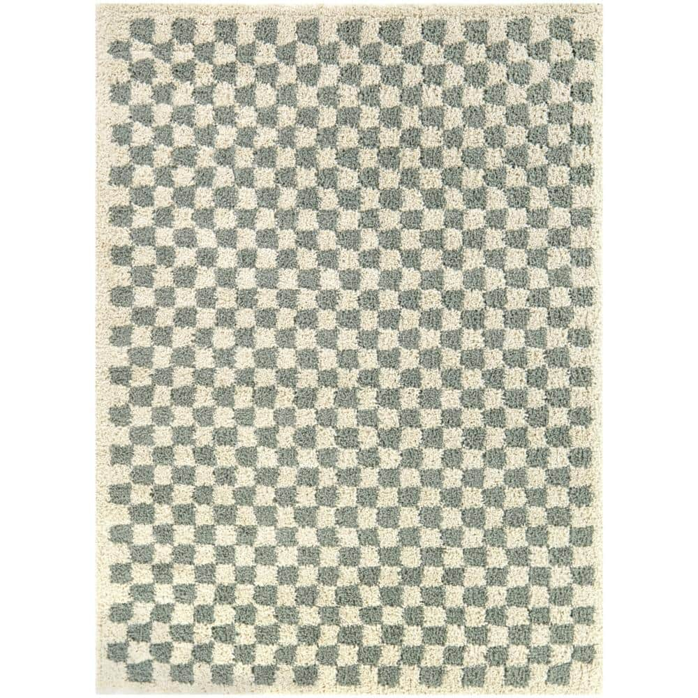 Covey Sage 4 ft. x 6 ft. Geometric Area Rug