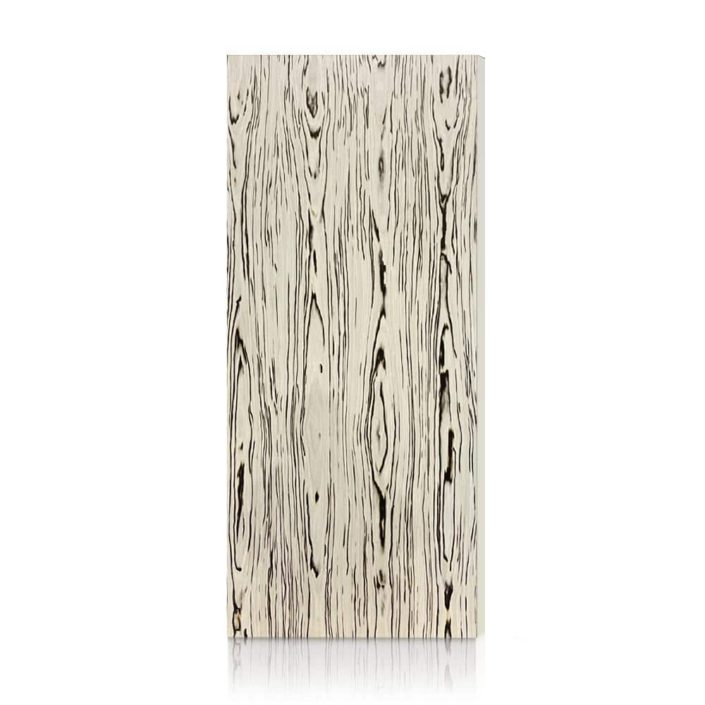 Calhome White and Brown Smooth Flush Hollow Core Veneer Composite Interior Door Slab