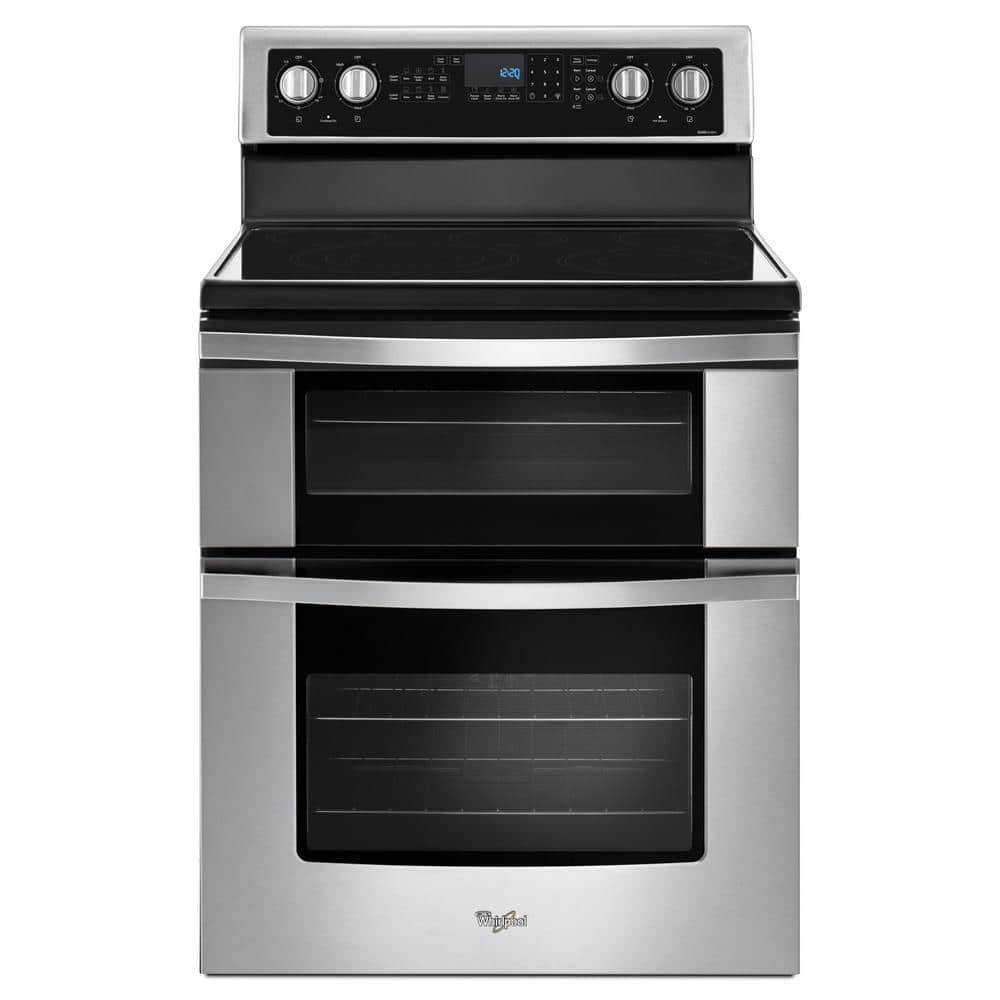 Whirlpool 30” 6.7 cu ft Double Oven Gas Range in Stainless Steel