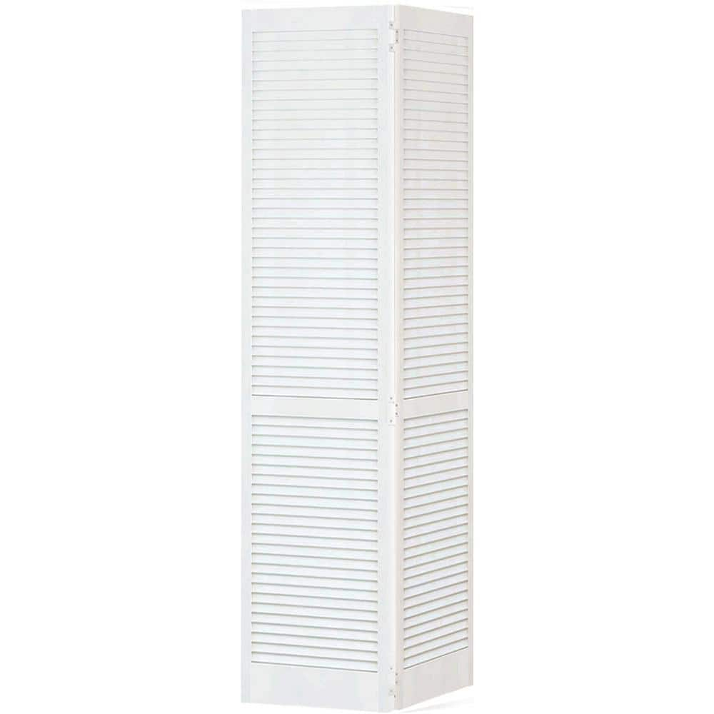 Kimberly Bay Bi-fold Traditional Louver-Louver Unfinished 80 x 28