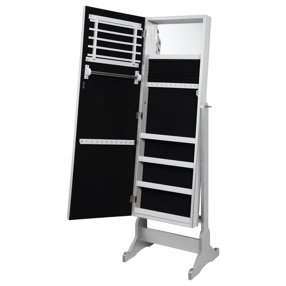 Jewelry Cheval Mirror Silver