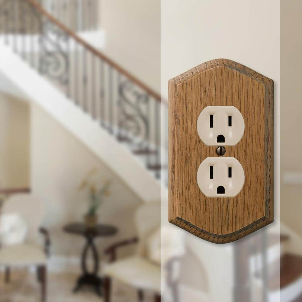 Amerelle Country No Subject 1 - Gang Duplex Outlet Jumbo Wall Plate