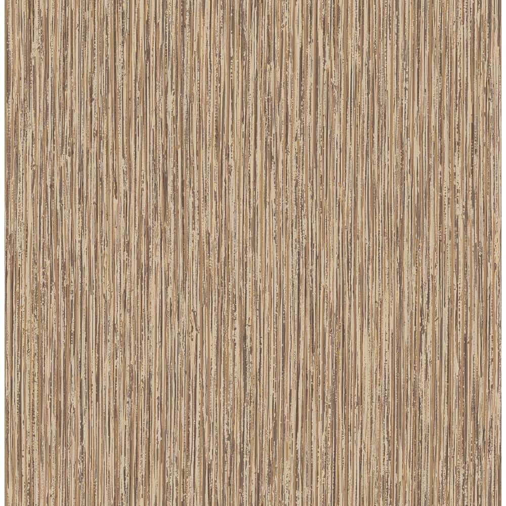 Fine Decor Kofi Brown Faux Grasscloth Wallpaper