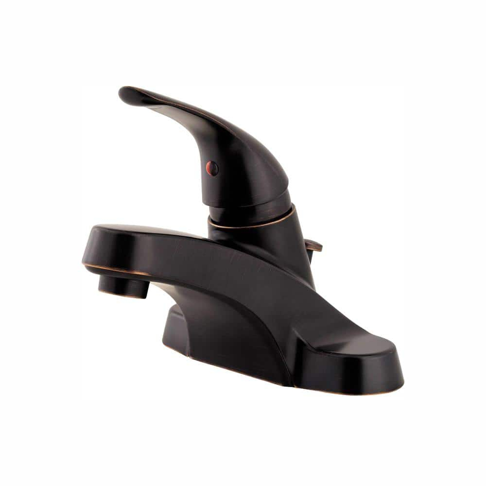 Pfirst Centerset Bathroom Faucet with Drain Assembly