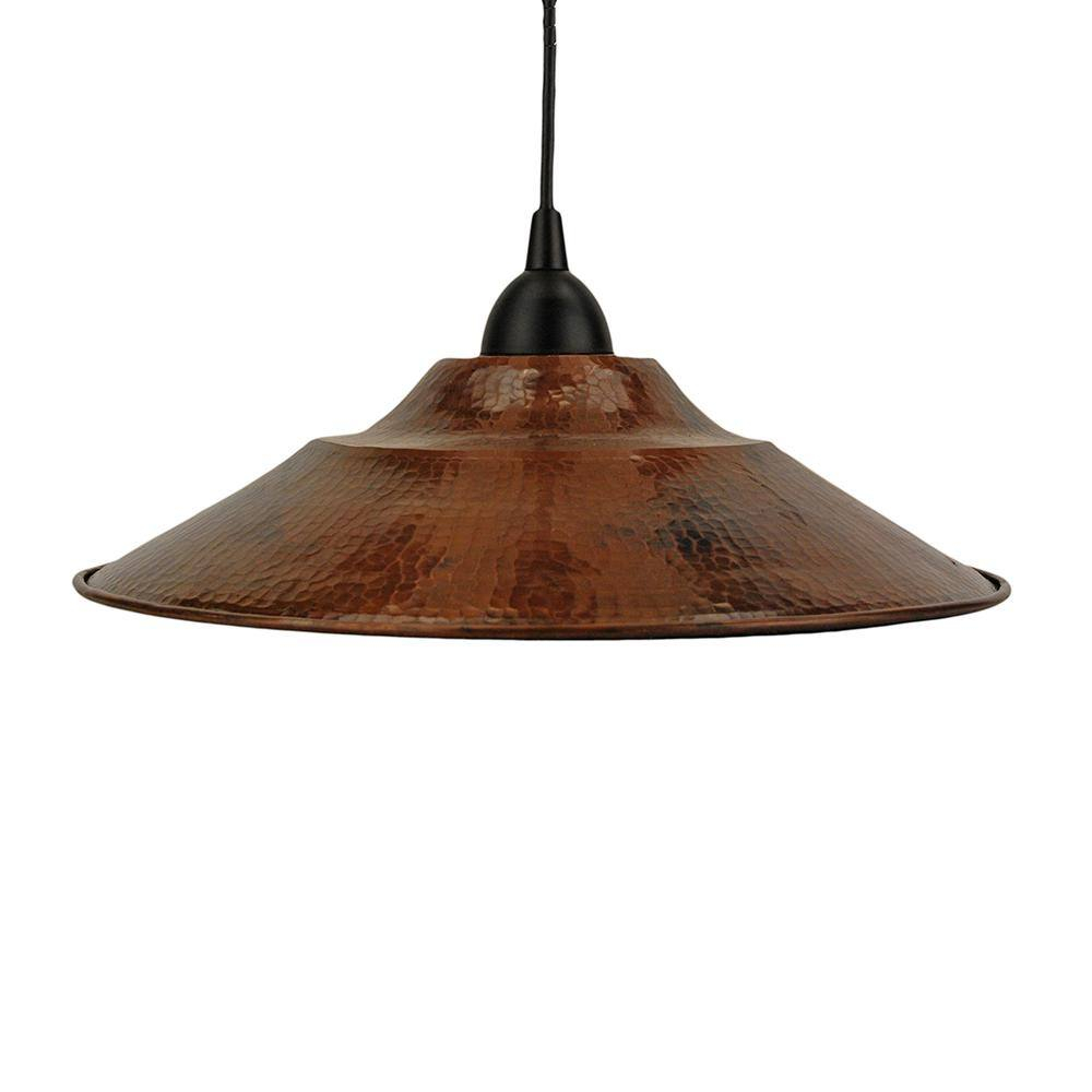 Premier Copper Products L400DB 3 in. Pendant Light Hand Hammered Copper