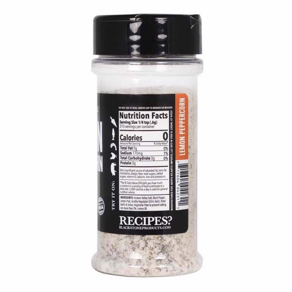 Blackstone 4231 Lemon Peppercorn Seasoning - 6.7 oz.