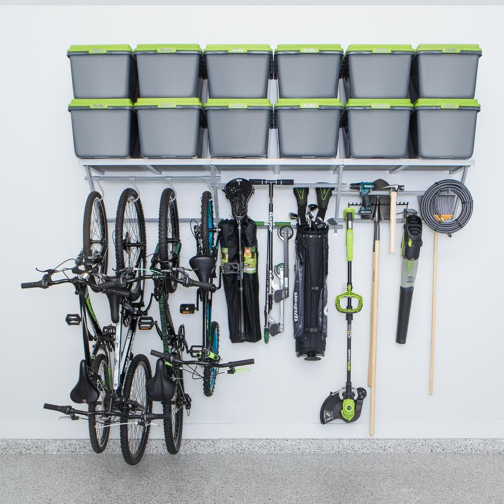 Garage Essentials 96" Adjustable Heavy-Duty Shelf Kit with Hooks