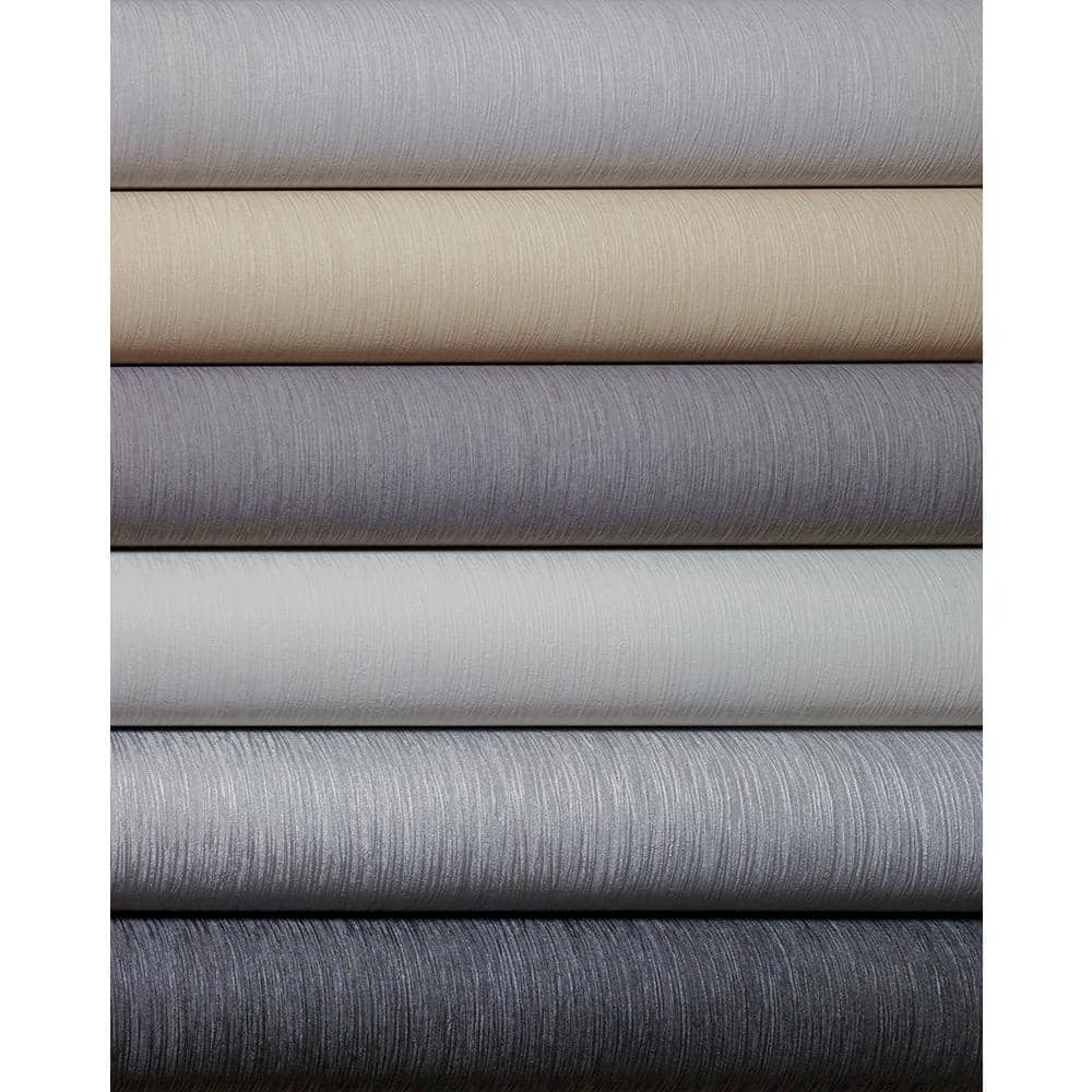 Brewster Hera Grey Textured Wallpaper