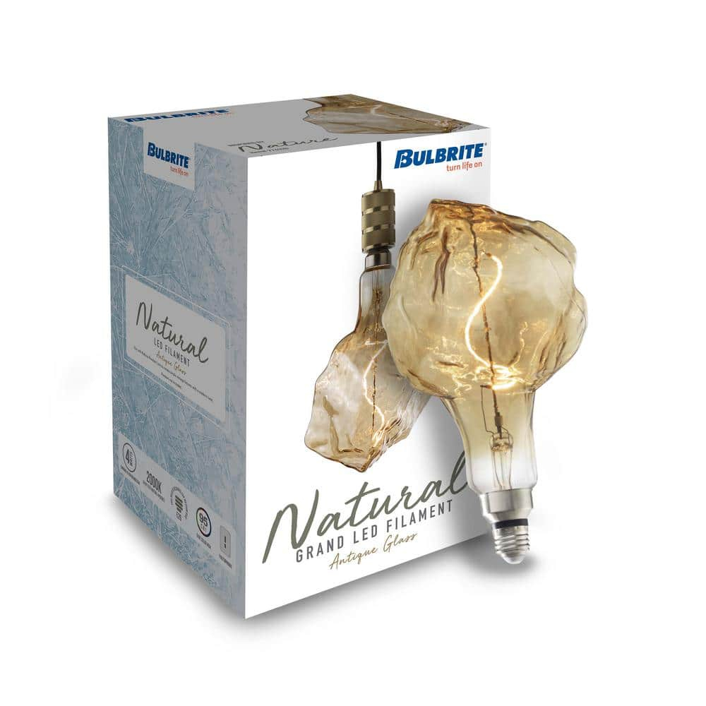 Amber Dimmable LED Decorative Light Bulb with Nostalgic Filament