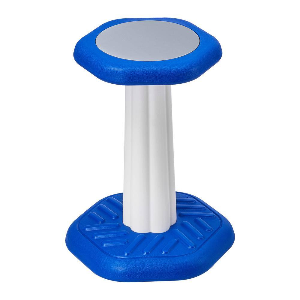 VEVOR Kids Wobble Chair (17.7-inch High), Active Chair with Sponge Cushion, Wobble Stool Improves Focus, Posture and Calm Children, Ideal for Schools and Home, Age 7-14, Blue