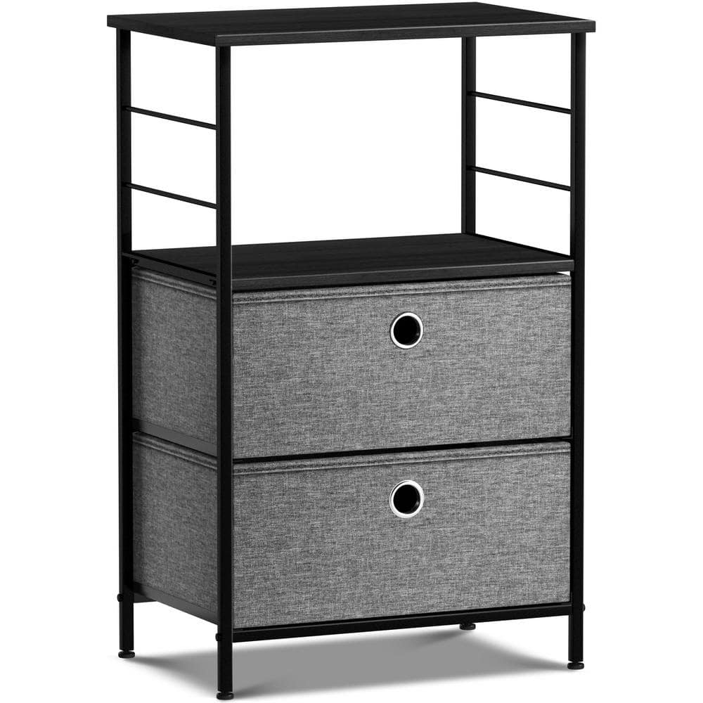 2 Drawers Table Dresser - Black